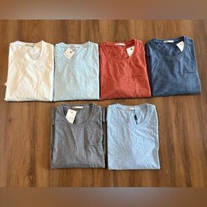 Men's Casual T-Shirt Collection - Assorted Colors, size medium, Supima cotton